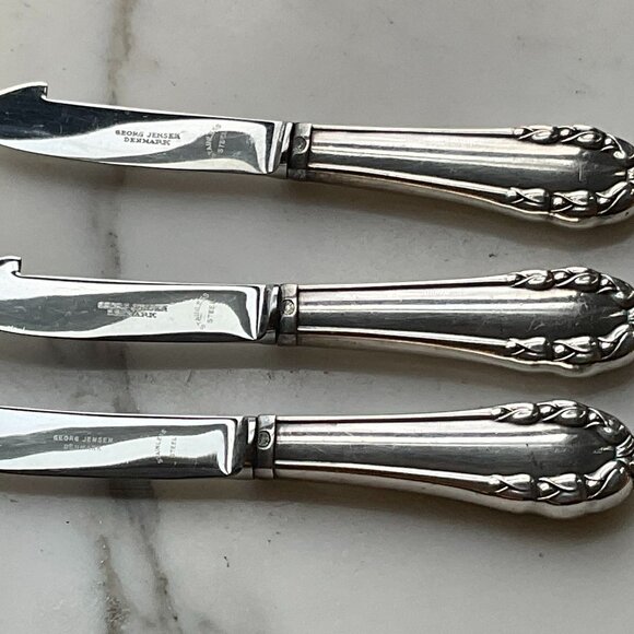 Georg Jensen Frank Cobb Sterling Silver Knives marked
